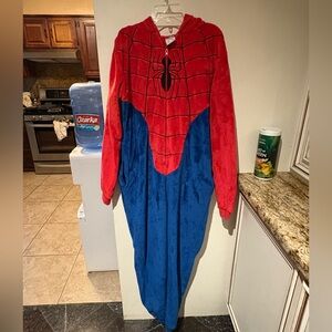 Red Spider-Themed Fleece onsie
